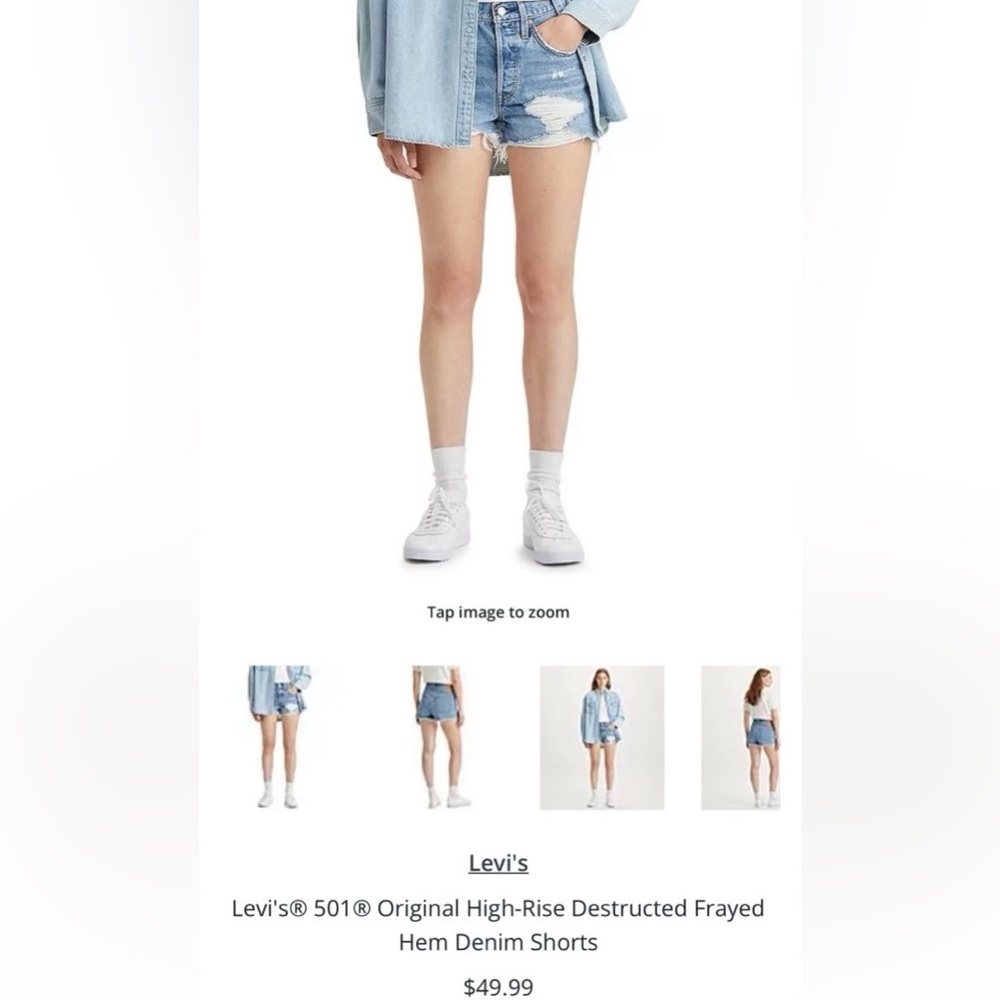 NWOT Levi's 501 shorts